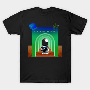 Dogecoin fly to the moon 4 T-Shirt